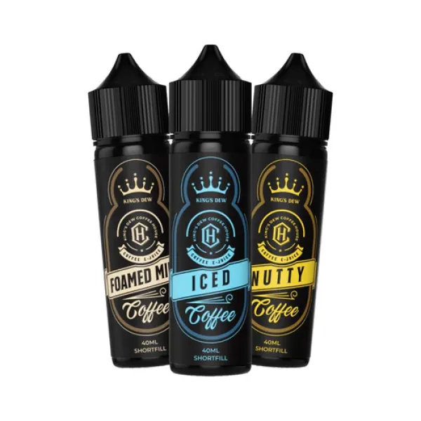 E-LIQUIDE À REMPLISSAGE COURT KING'S DEW COFFEE HOUSE